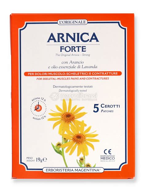 Arnica Forte Cerotti Di Erboristeria Magentina Macrolibrarsi It