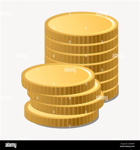 Gold Coins Clipart Illustration Vector Stock Vector Image And Art Alamy