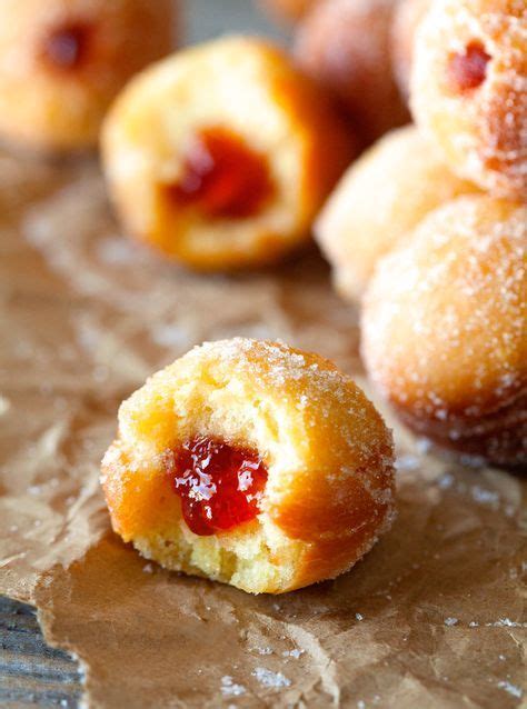 Jelly Filled Donut Holes Recipe Filled Donuts Donut Hole Recipe