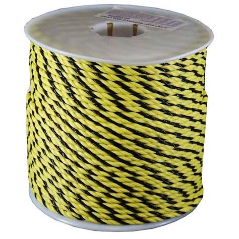 T W Evans Cordage In X Ft Twisted Polypro Rope In Yellow And