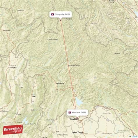 Direct Flights From Phongsaly To Vientiane Pcq To Vte Non Stop