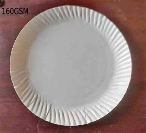 12inch White Plain Paper Plate At Rs 40pack White Paper Plate In