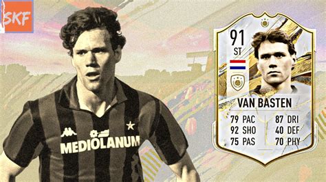 Fifa 23 91 Icon Marco Van Basten Player Review Youtube