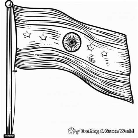 Indian Flag Coloring Pages - Free & Printable!