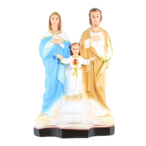 Statue De La Sainte Famille En R Sine Cm Symbole De L Amour Divin