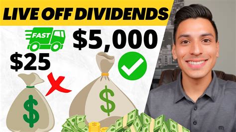 Of The Fastest Ways To Live Off Dividends Retire Early Youtube