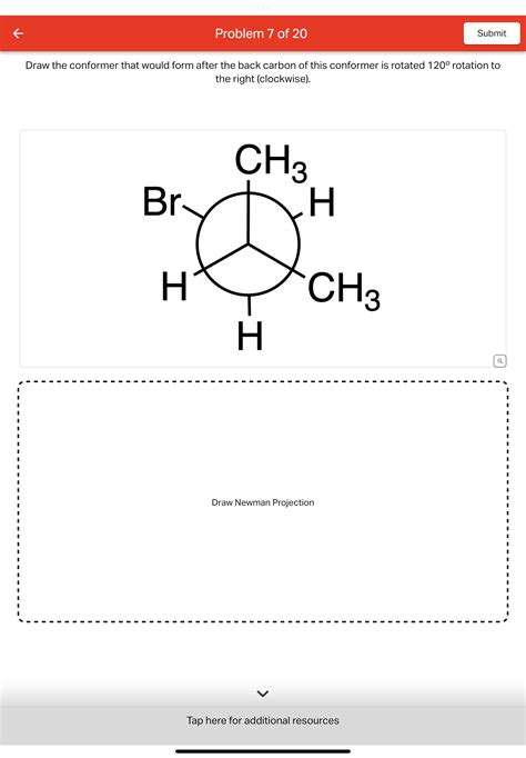 Solved Draw the conformer that would form after the back | Chegg.com