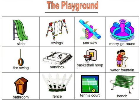 Playground Vocabulary Words