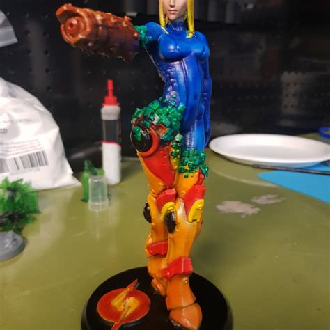 D Print Of Samus Aran Metroid Cm Model By Dean