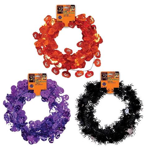 Halloween Tinsel Garland Assorted Walmart