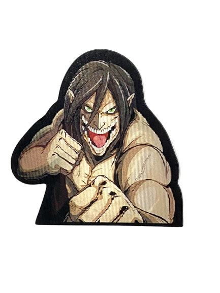 Eren Yeager 3d Sticker Attack On Titan