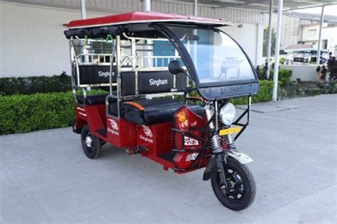 Singham E Rickshaw Steel Red Vehicle Capacity 6 Seater At Rs 150000