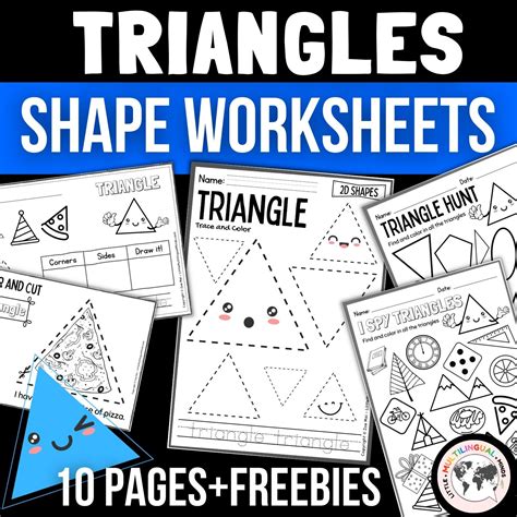 Kindergarten 2d Shapes Worksheet Triangles Shape Sort Shape Hunt