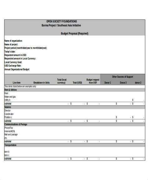 18 Excel Proposal Templates Free Sample Example Format Download