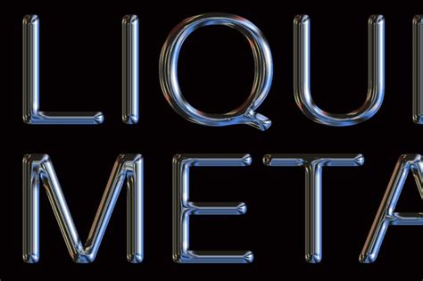 Liquid Metal Psd Text Effect Pixeden Club Photoshop Text Effects