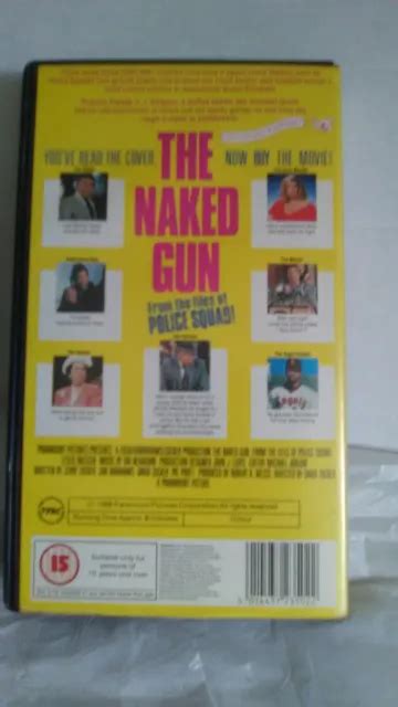 Leslie Nielsen The Naked Gun Vhs Video Tape Eur