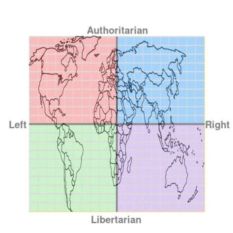 The world map positioned on the political compass : r/PoliticalCompass