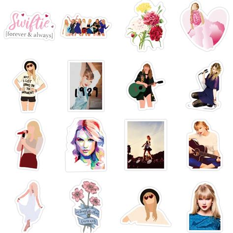 50pcs Pop Singer Taylor Swifts Graffiti Stickers For Girl Fans Laptop