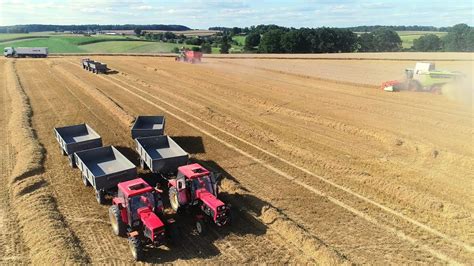 4x Claas Lexion Axion 5x URSUS John Deere Mercedes Benz Żniwa