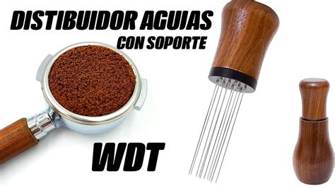 Distribuidor Cafe Con Agujas Con Soporte Madera Distribuci N Wdt