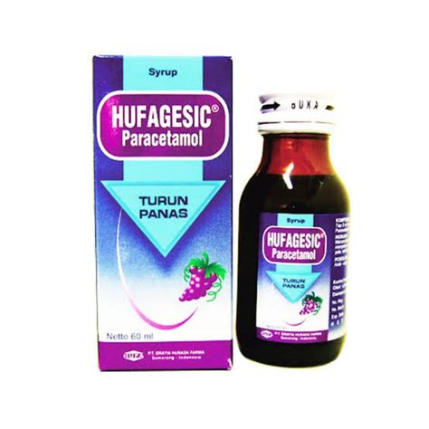 Jual Hufagesic Syrup Syr Sirup Paracetamol Obat Demam Panas Anak Rasa