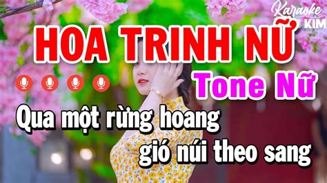 Karaoke Hoa Trinh Nữ Tone Nữ Nhạc Sống Karaoke Bảo Kim YouTube