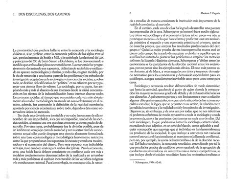 Lectura 1 Enguita Sociología Económica l DOS DISCIPLINAS DOS