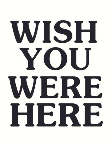 Wish You Were Here Poster 2 Colors Posterfi Reviews On Judgeme