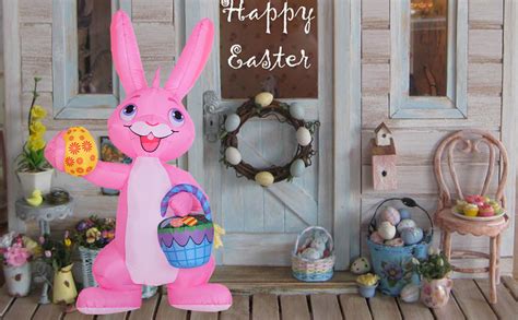 Amazon Srklh Ft Easter Inflatables Bunny Outdoor Decoration