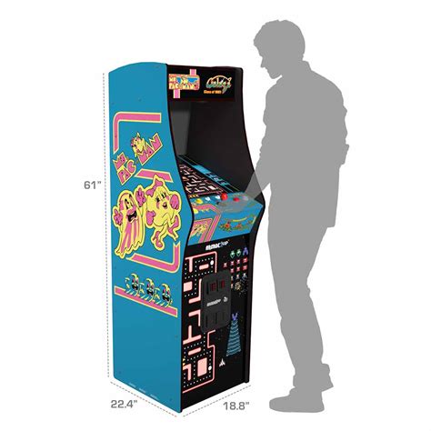 Arcade1Up Ms PAC MAN GALAGA Class Of 81 Deluxe Arcade Machine 12 In