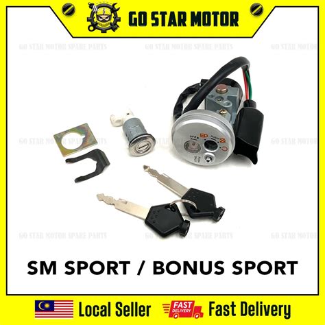 Sym Bonus Sport Sm Sport Smsport Main Switch Full Set Kunci Key