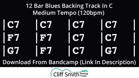 C Medium Tempo Bar Blues Backing Track Bpm Youtube