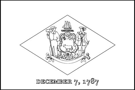 Delaware State Flag Coloring Page Delaware State Flag Coloring Pages | The Best Porn Website