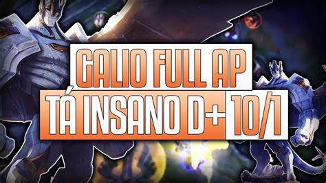 Galio Ap Mid T Forte D Matando Em Skills Gratis Ml Youtube