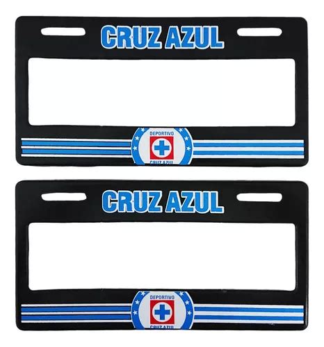 Par 2 Portaplacas Para Auto Cruz Azul Meses sin interés