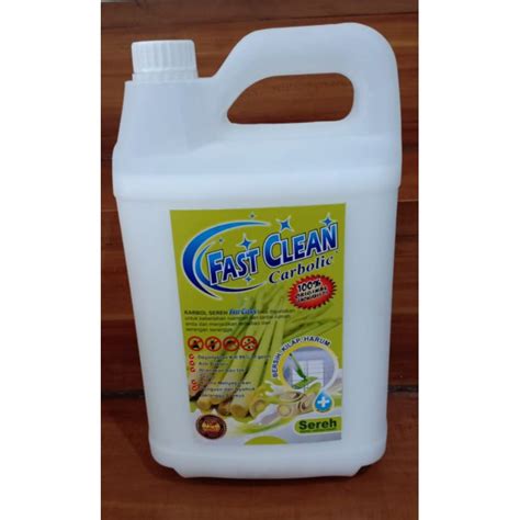 Jual FAST CLEAN CARBOLIC JERIGEN KARBOL SEREH ALAMI PREMIUM 5 5 LITER