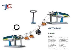 J Gerndorfer Ski Lift Professional Yellow Blue Christmas Village