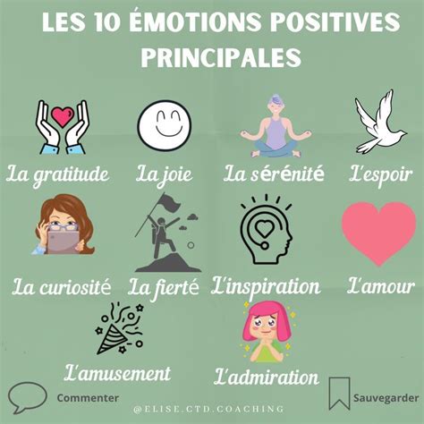 Les Motions Positives Principales Abonne Toi Clinique Positivity