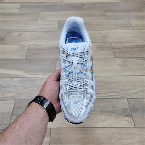 Бело-голубые подростковые и мужские кроссовки Найк П 6000 | Nike P-6000 ...