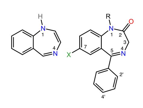 Benzodiazepine Chemical Structure