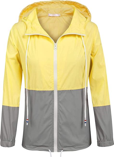 Memoryee Chaqueta De Lluvia De Talla Grande Para Mujer Ligera Con