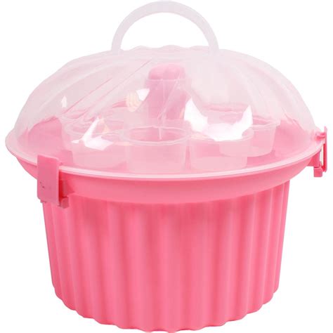 24 Cupcake Holder. LotFancy 24 Count Cupcake Containers, Set of 10 ...