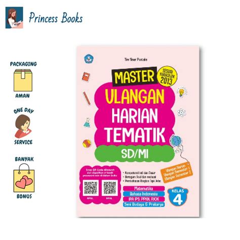 Jual BUKU MASTER ULANGAN HARIAN TEMATIK KELAS 4 SD MI C Klik Media