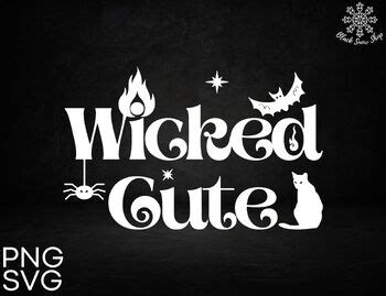 Wicked Cute Halloween Svg By Blacksnowshopth Tpt