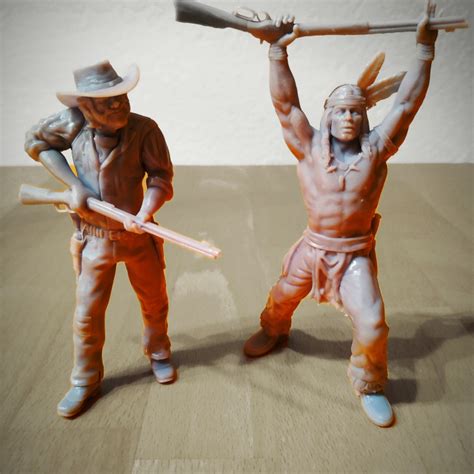 3D Printable Native Warrior Wild West Action By Rudolf Arendt