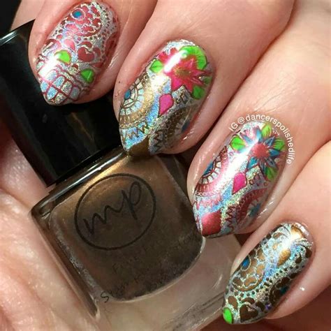 Sugar Skulls Dia De Los Muertos Stamping Plates Nail Stamping