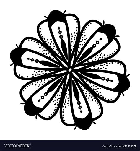 Flower art Royalty Free Vector Image - VectorStock