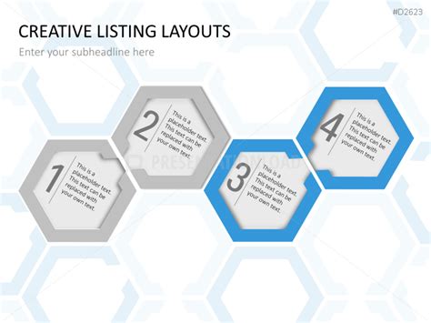 Creative Lists Powerpoint Template Version 2