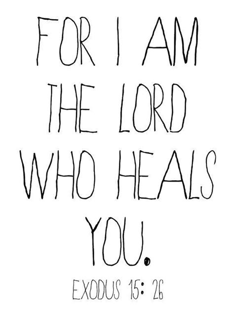 Lord Who Heals Quote Healing Bible Teacher Gift Printable Christian Art