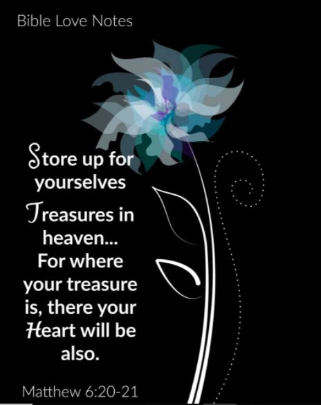 Bible Love Notes Treasures In Heaven Annunciation Catholic Church